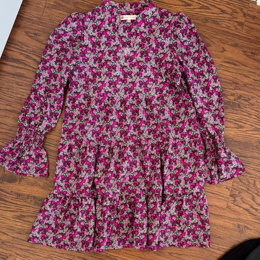 Jude Connally Pink and green Floral Dress